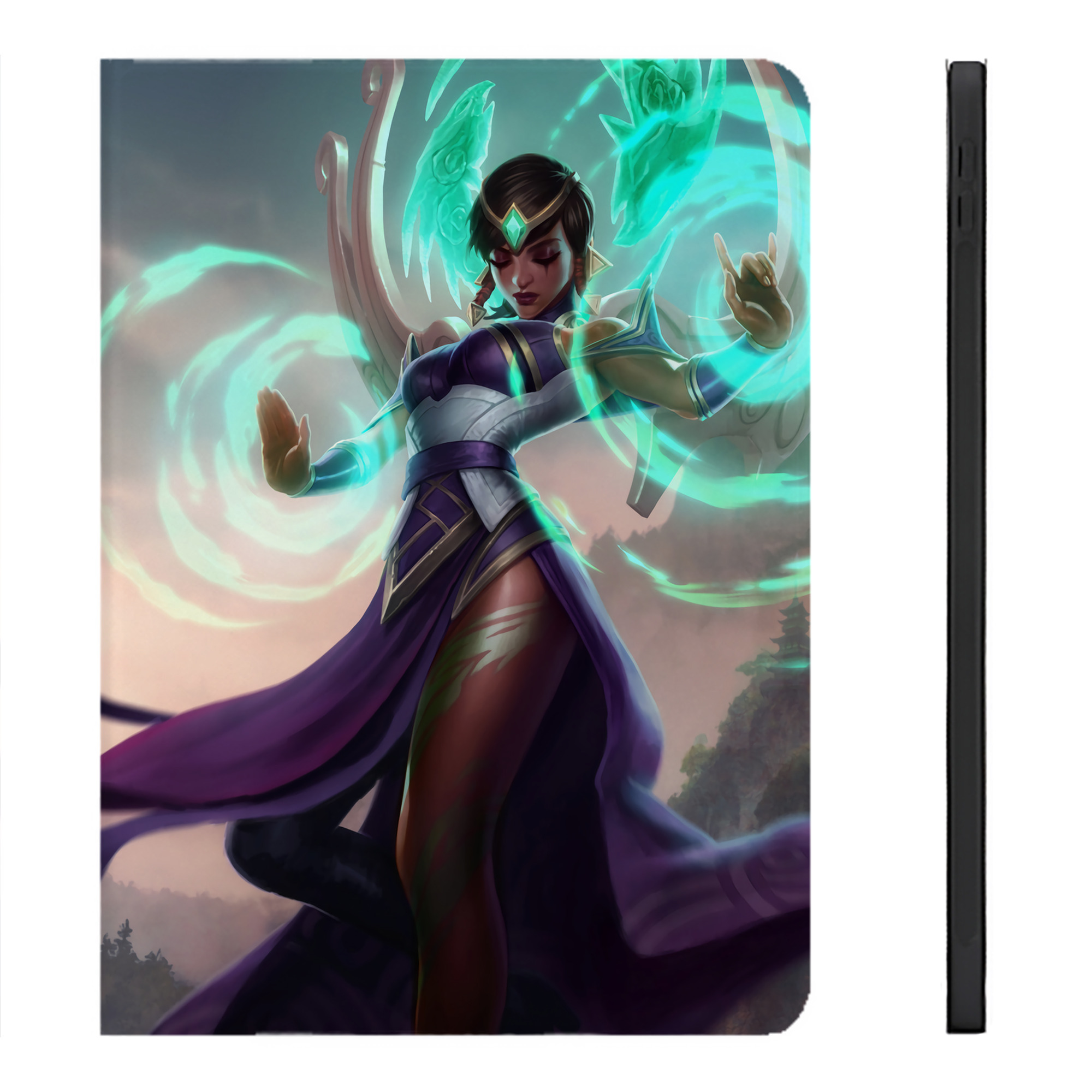（画像用） リーグ・オブ・レジェンド League of Legends LOL IPadケース ペンホルダー付き ブックスタイルデザイン
